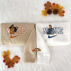 Pocahontas ve John Smith Nakışlı Çift Kombin Tişört, Sweatshirt & Hoodie