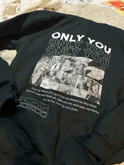 Kişiye Özel Fotoğraflı Girlfriend veya Özel Metin Baskılı Nakışlı Tişört | GIRLFRIEND, ONLY YOU