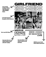 Kişiye Özel Fotoğraflı Girlfriend veya Özel Metin Baskılı Nakışlı Tişört | GIRLFRIEND, ONLY YOU