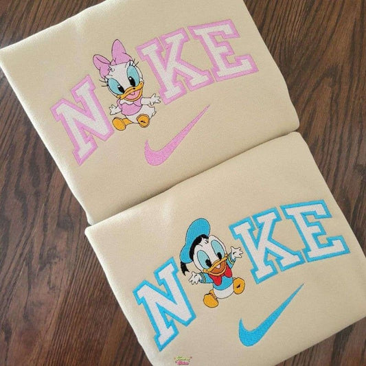 Daisy Duck ve Donald Nakışlı Çift Kombin Tişört, Sweatshirt & Hoodie