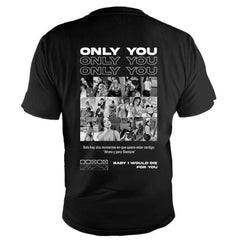 Kişiye Özel Fotoğraflı Girlfriend veya Özel Metin Baskılı Nakışlı Tişört | GIRLFRIEND, ONLY YOU