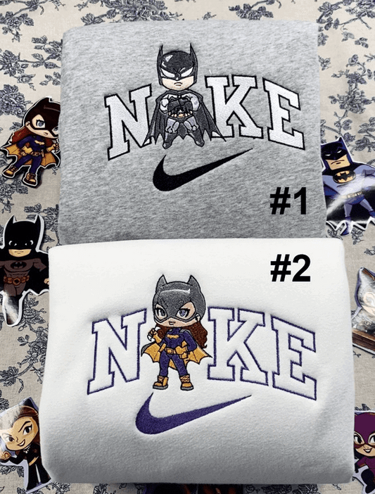 Batman ve Kedi Kadın Nakışlı Çift Kombin