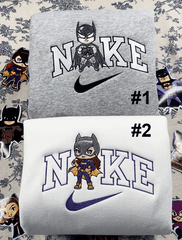 Batman ve Kedi Kadın Nakışlı Çift Kombin