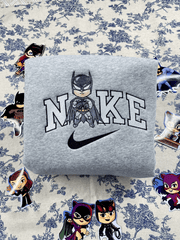 Batman ve Kedi Kadın Nakışlı Çift Kombin