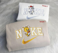 Sevimli Tom ve Jerry Nakışlı Çift Kombin