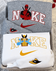 Deadpool ve Wolverine Nike Nakışlı Çift Kombin