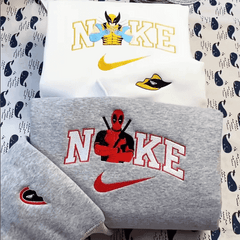Deadpool ve Wolverine Nike Nakışlı Çift Kombin