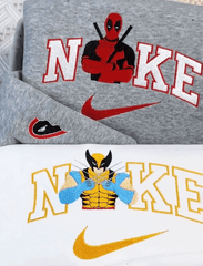 Deadpool ve Wolverine Nike Nakışlı Çift Kombin