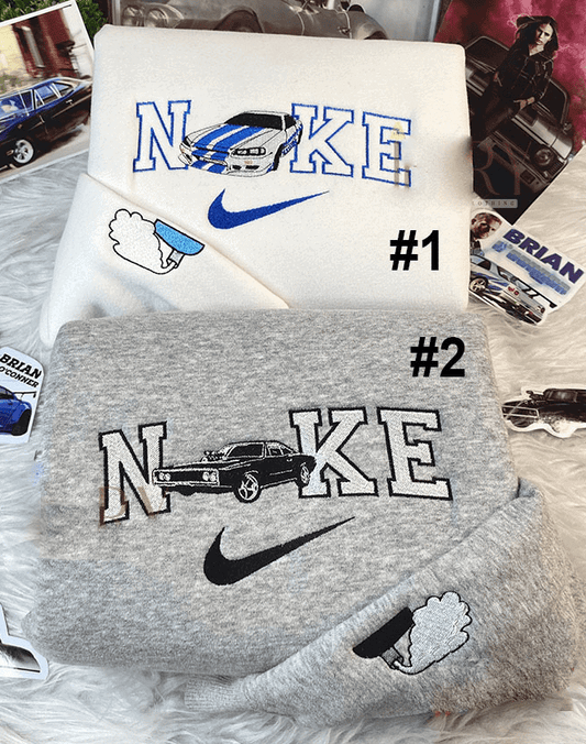 Hızlı ve Öfkeli Dominic Toretto ve Brian V2 Nakışlı Çift Kombin