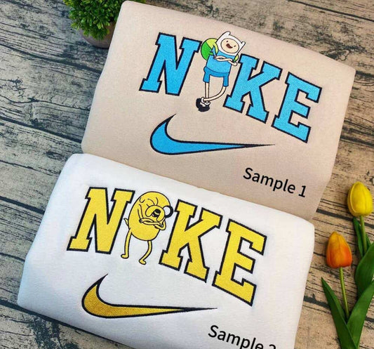 Adventure Time Finn ve Jake Nakışlı Çift Kombin