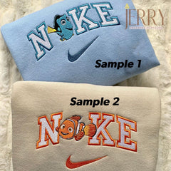 Kayıp Balık Dori ve Nemo Nakışlı Çift Kombin