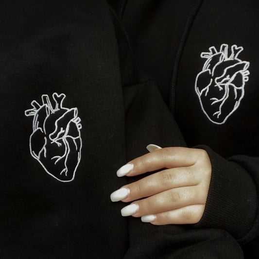 Kalp Nakışlı Tek Model