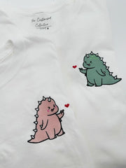 Sevimli Dinozor Nakışlı Çift Kombin