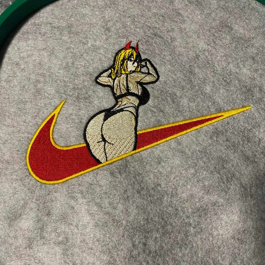 Power Gyat Swoosh Anime Nakış İşleme | EMBROIDERED GYM