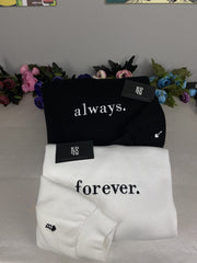 Forever ve Always Nakışlı Çift Kombin