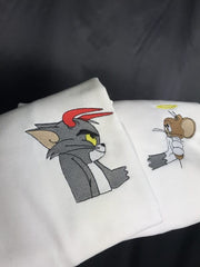 Tom ve Jerry v3 Nakışlı Çift Kombin