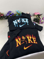 Elemental Ember ve Wade Nakışlı Çift Kombin Tişört, Sweatshirt & Hoodie