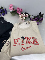 Cedric ve Chen Nakışlı Çift Kombin Tişört, Sweatshirt & Hoodie