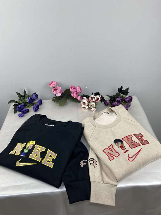 Cedric ve Chen Nakışlı Çift Kombin Tişört, Sweatshirt & Hoodie