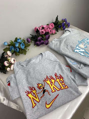 Elemental Ember ve Wade Nakışlı Çift Kombin Tişört, Sweatshirt & Hoodie