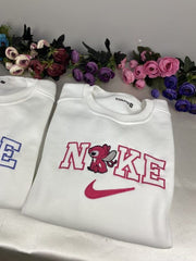 Stitch ve Angel Nakışlı Çift Kombin