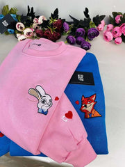 Zootropolis Tilki Nick ve Tavşan Judy Nakışlı Çift Kombin