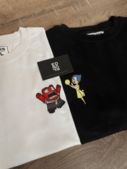 Ters Yüz Öfke ve Neşeli Nakışlı Çift Kombin | Inside Out