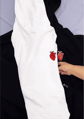 Kırmızı Kalp Nakış İşleme