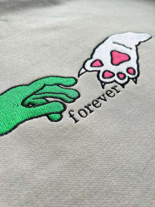 Evcil Hayvan ve İnsan El Nakışlı Model | Forever