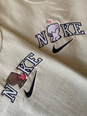 Mocha ve Milk Nakışlı Çift Kombin