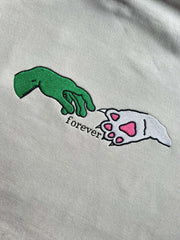 Evcil Hayvan ve İnsan El Nakışlı Model | Forever