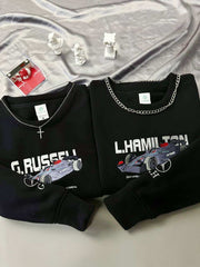 Formula 1 Russell & Hamilton Nakışlı Çift Kombin | F1 Ferrari