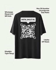 Özel QR Kodu Baskılı Tshirt, Sweatshirt, Hoodie
