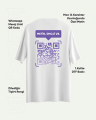 Özel QR Kodu Baskılı Tshirt, Sweatshirt, Hoodie