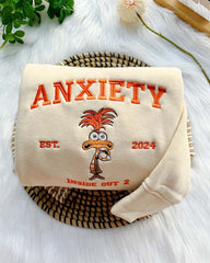 Kaygı Anksiyete Ters Yüz Nakışlı | Anxiety Inside Out