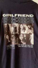 Kişiye Özel Fotoğraflı Girlfriend veya Özel Metin Baskılı Nakışlı Tişört | GIRLFRIEND, ONLY YOU