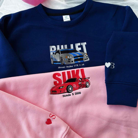 Hızlı ve Öfkeli Suki ve Bullet v2 Nakışlı Çift Kombin