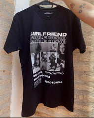 Kişiye Özel Fotoğraflı Girlfriend veya Özel Metin Baskılı Nakışlı Tişört | GIRLFRIEND, ONLY YOU