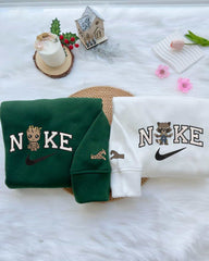 I am Groot ve Roket Rakun Nakışlı Çift Kombin