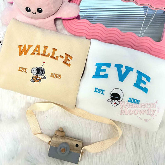 Walle ve Eve v2 Nakışlı Çift Kombin