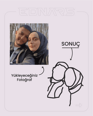 Çizgisel Kişiye Özel Fotoğraf Nakış İşleme
