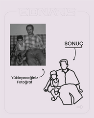 Çizgisel Kişiye Özel Fotoğraf Nakış İşleme