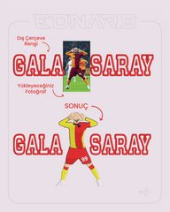 Taraftar Gala(x)saray Kişiye Özel Fotoğraf Nakış İşleme