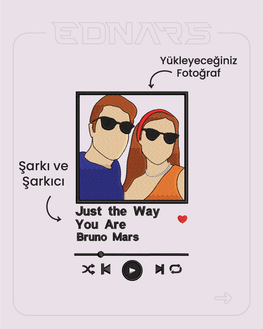 Kişiye Özel Fotoğraf ve Şarkı Nakış İşleme