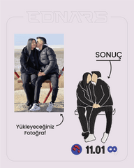 Kişiye Özel Fotoğraf + Spotify Kod veya Tarih Nakış İşleme