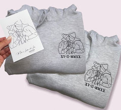 Çizgisel Kişiye Özel Fotoğraf Nakış İşleme