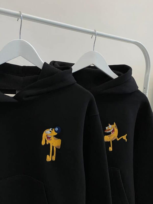 CatDog Nakışlı Çift Kombin