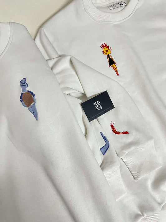 Elemental Ember ve Wade Ateş ve Su v3 Nakışlı Çift Kombin