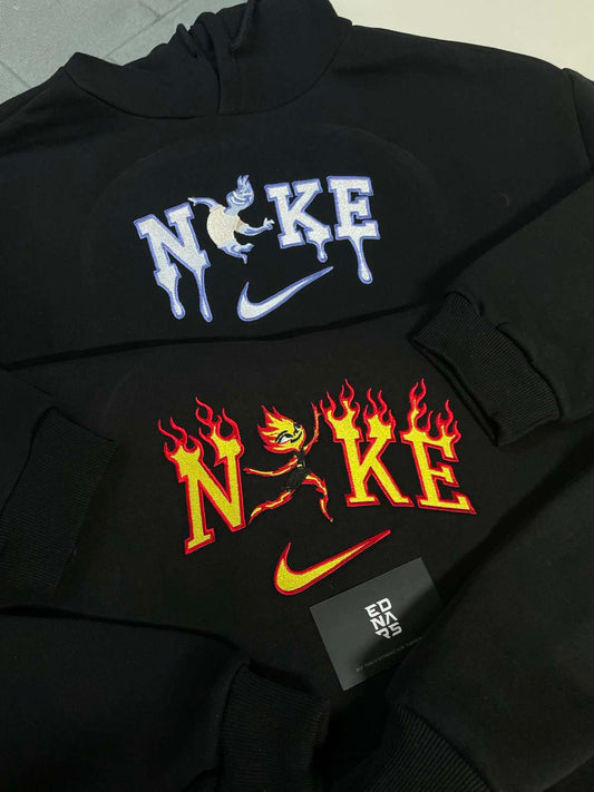 Elemental Ember ve Wade Nakışlı Çift Kombin Tişört, Sweatshirt & Hoodie