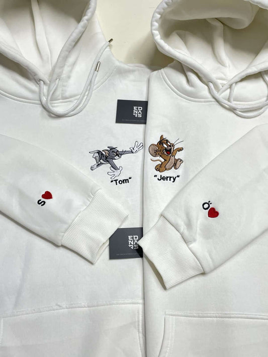 Tom ve Jerry v5 Nakışlı Çift Kombin